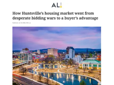 Huntsville’s housing inventory has climbed back above pre-pandemic levels, giving buyers more options, fewer bidding wars, and greater negotiating power. With sales activity rising, continued job growth, and Space Command expected to create long-term hous